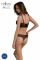 Комплект Passion DROSERA SET black S/M, сітка+мереживо, бюстьє та трусики танга