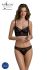 Комплект Passion DROSERA SET black S/M, сітка+мереживо, бюстьє та трусики танга