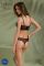 Комплект Passion DROSERA SET black, XXL/XXXL, сітка+мереживо, бюстьє та трусики танга