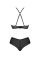 Комплект Passion KERRIA BIKINI black, XXL/XXXL, бралет і трусики-бікіні