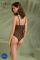 Боді Passion KERRIA BODY black, XXL/XXXL, з високими вирізами та верхом балконет