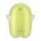 Вакуумний кліторальний стимулятор з вібрацією Satisfyer Glowing Ghost Yellow, світиться в темряві