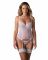 Корсет Obsessive Alissium corset&thong XS/S, гнучкі кісточки, відкрита спина, стрінги в комплекті