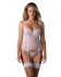Корсет Obsessive Alissium corset&thong XL/2XL, гнучкі кісточки, відкрита спина, стрінги в комплекті