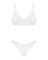 Комплект Obsessive Alissium 2-pcs set, M/L, мереживо, ліф з м’якою чашкою, трусики танга