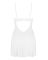 Пеньюар Obsessive Alissium chemise & thong, XS/S, мереживний ліф, стрінги в комплекті