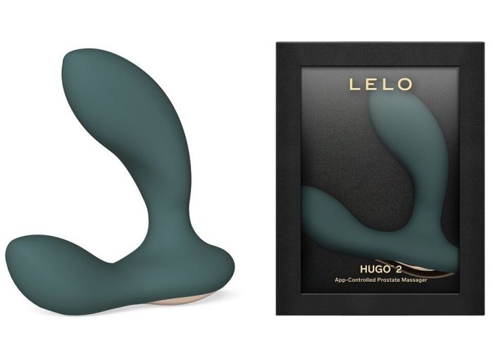 Смарт-масажер простати LELO Hugo 2 Green, 2 мотори, підвищена потужність