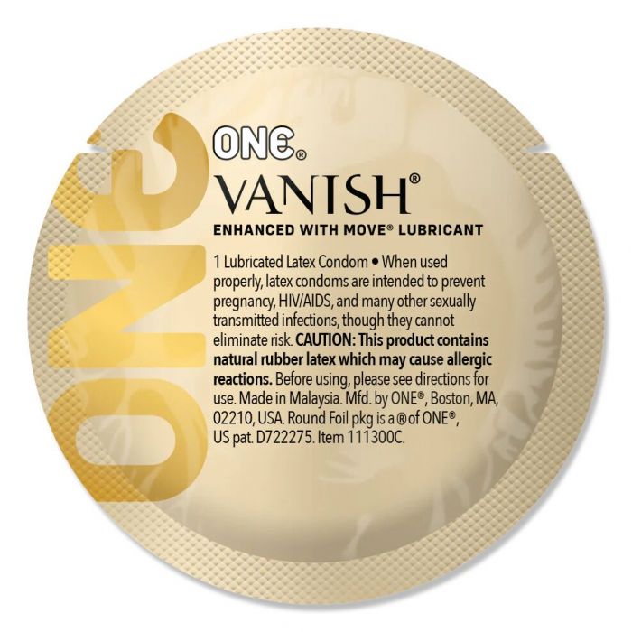 Набір презервативів ONE Vanish Hyperthin, 100 шт, ультратонкі, зі змазкою, паковання-тубус