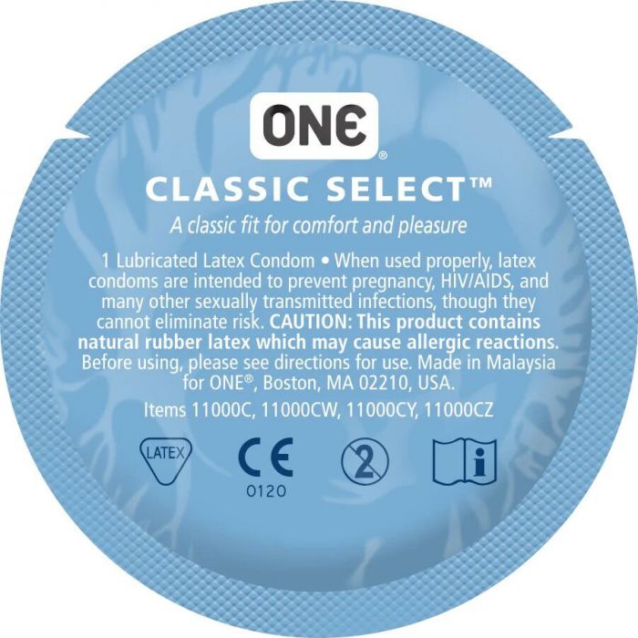 Набір презервативів ONE Classic Select MSM Collection, 100 шт, гладенькі, зі змазкою, паковання-тубус