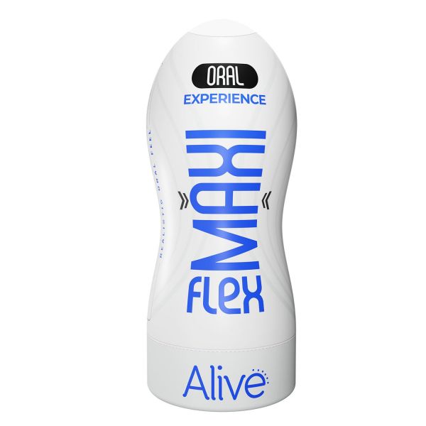 Мастурбатор-ротик Alive Maxi Flex L Oral, реалістичний вхід, рельєфний канал