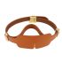 Маска на очі LOCKINK Blindfold Kit, коричнева, натуральна шкіра, регульований обсяг