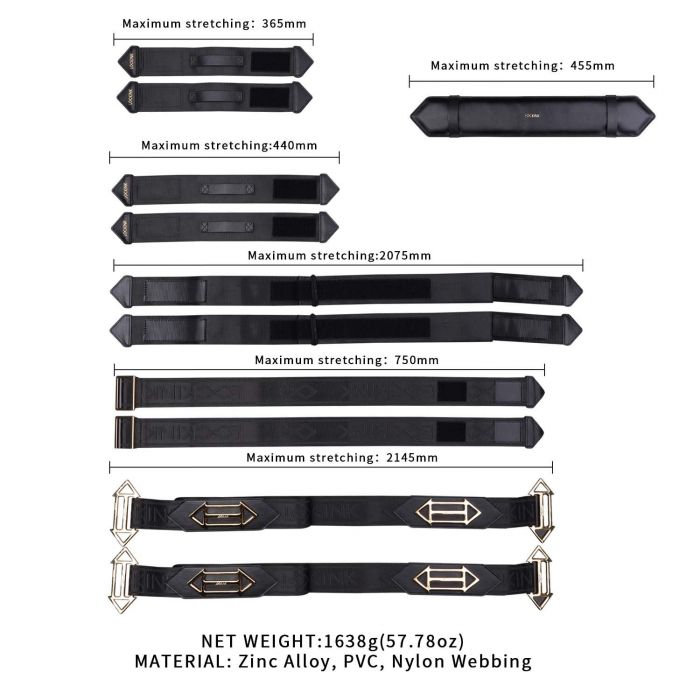 Фіксатори рук та ніг для ліжка LOCKINK BDSM Adjustable Bed Restraint Kit