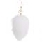 Металева анальна пробка — кролячий хвіст LOCKINK SEVANDA White Bunny-Tail Anal Pear-shape Plug