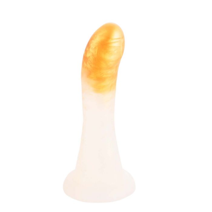 Страпон LOCKINK SEVANDA Queen Sheba Strapon Golden Dildo, регульовані кріплення, силіконовий дилдо