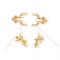 Затискачі для сосків LOCKINK SEVANDA Stag Adjustable Nipple Clamps, золотисті, зі знімними підвісками