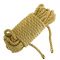 Мотузка для шибарі LOCKINK SEVANDA Shibari Pratice Rope, золотиста, 8 м, нейлон+бавовна