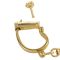 Наручники LOCKINK Love-slave Handcuffs, золотисті, металеві, у формі стремен