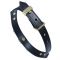 Нашийник LOCKINK Dark DIY Alphabet Collar, чорний, штучна шкіра, букви зі стразами