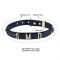 Нашийник LOCKINK Dark DIY Alphabet Collar, чорний, штучна шкіра, букви зі стразами