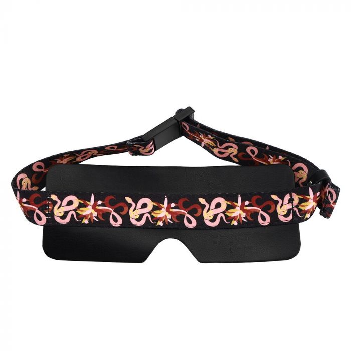 БДСМ-набір LOCKINK The Flowering Serpent Bondage Set, чорний, з малюнком у вигляді змій, 7 предметів