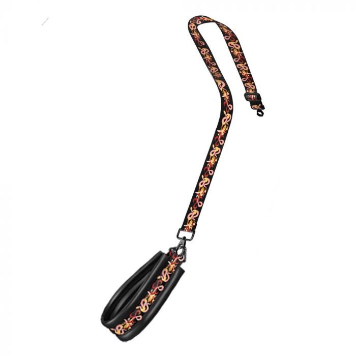 БДСМ-набір LOCKINK The Flowering Serpent Bondage Set, чорний, з малюнком у вигляді змій, 7 предметів