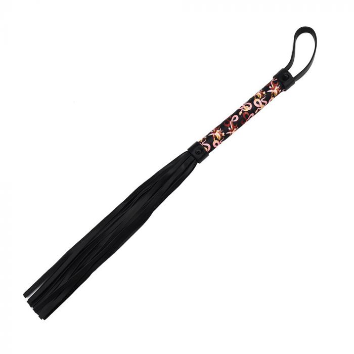 БДСМ-набір LOCKINK The Flowering Serpent Bondage Set, чорний, з малюнком у вигляді змій, 12 предметів