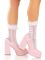 Шкарпетки ажурні Leg Avenue Mini Bow Lace Anklet, білі, з рюшами, декор — бантики