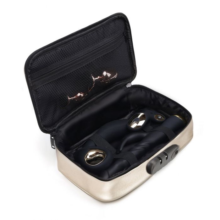 Кейс для іграшок Dorcel DISCREET BOX LUXURY GOLD, кодовий замок, 27×16×7,62 см