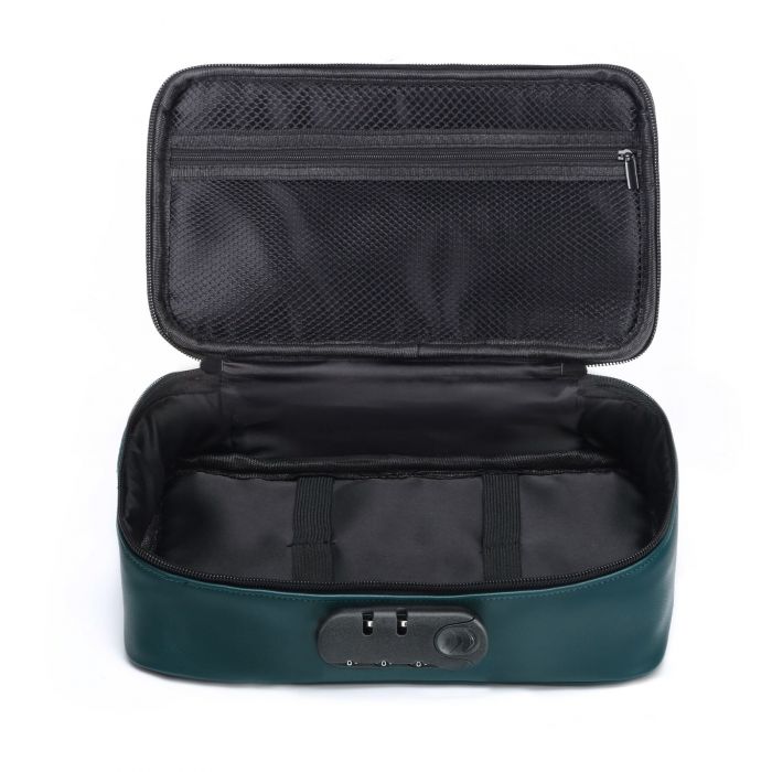 Кейс для іграшок Dorcel DISCREET BOX LUXURY GREEN, кодовий замок, 27×16×7,62 см