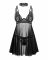 Бебі-дол Obsessive Donarella babydoll & thong, M/L, мереживний ліф, чокер та стрінги в комплекті