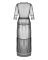 Пеньюар Obsessive Estiqua peignoir, XS/S, чорний, прозорий, на поясі, довжина до щиколоток