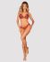 Комплект Obsessive Ms Merrilo 2-pcs set, XS/S, м’який бюстгальтер та трусики з доступом і з помпоном