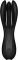 Кліторальний вібратор Satisfyer Threesome 2 Black, 3 гнучкі пальчики, 3 мотори