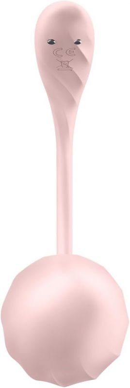 Смарт-віброяйце Satisfyer Ribbed Petal Connect App Rose, керування зі смартфона, пульт ДК