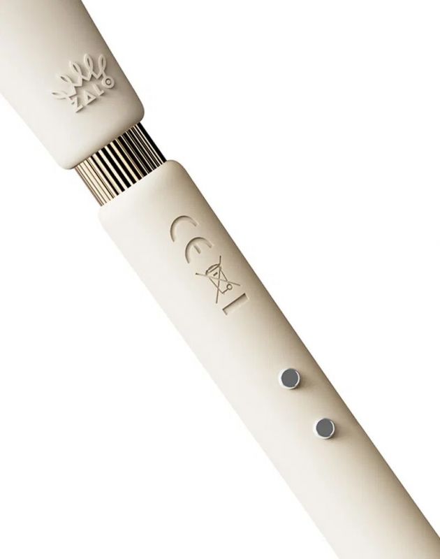Розкішний вібромасажер Zalo – Calla Ivory White, двосторонній, 2 мотори