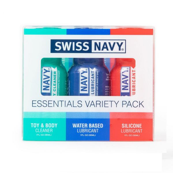 Розпродаж!!! Набір Swiss Navy Essentials Variety Pack 3 х 30 мл (термін 21.01.2027)
