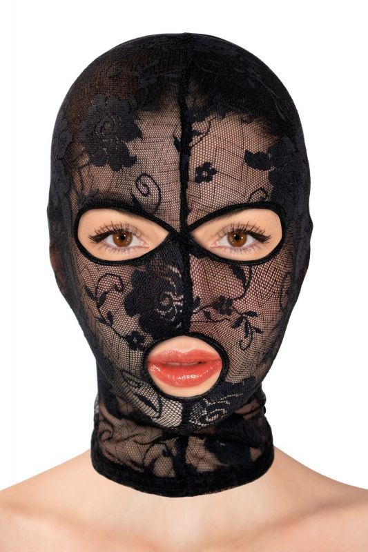 Капюшон Fetish Tentation Patterned Fishnet Hood, ажурна сітка