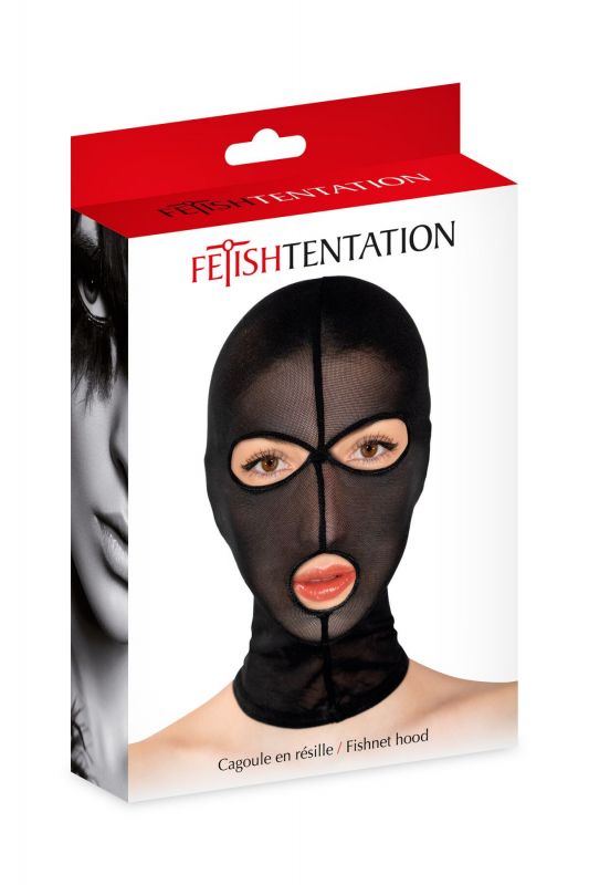 Капюшон Fetish Tentation Feshnet Hood, напівпрозора сітка