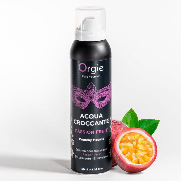 Масажна пінка Orgie – Acqua Croccante Passion Fruit (150 мл), ефект бульбашок, що лопаються