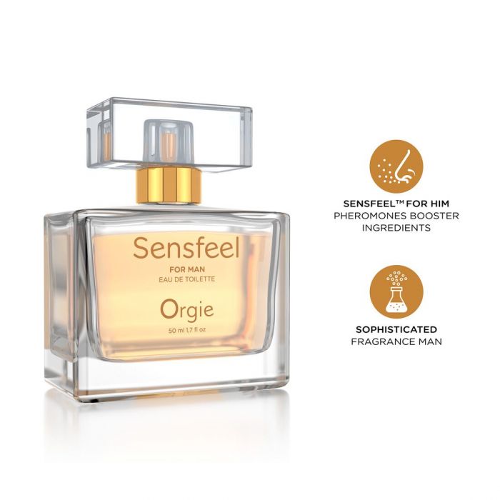 Чоловічі парфуми з феромонами Orgie – Sensfeel for Man (50 мл), цитрусово-деревний аромат