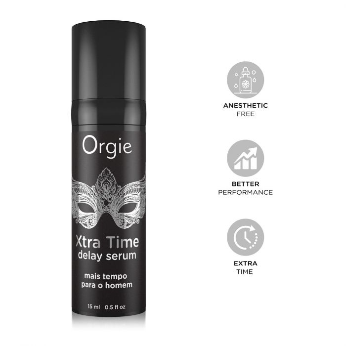 Сироватка-пролонгатор Orgie Xtra Time Delay Serum, 15 мл, без анестетиків, на силіконовій основі
