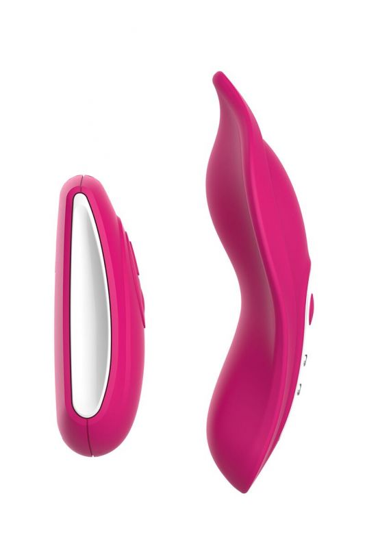 Вібратор у трусики Liebe Panty Vibe Recargable Cerise, нагрів до 39 °C, пульт, трусики S-M в комплекті