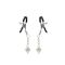 Затискачі для сосків із сердечком Liebe Seele Glow-in-dark Nipple Clamps Green, світяться в темряві