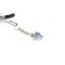 Затискачі для сосків із сердечком Liebe Seele Glow-in-dark Nipple Clamps Blue, світяться в темряві