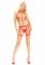 Костюм медсестри Leg Avenue 2PC Vegan Leather Nurse Harness Teddy and Headband Red M, шапочка
