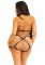 Комплект з перлинами Leg Avenue Halter Harness M, нижній пояс-харнес