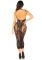 Сукня з відкритою спиною Leg Avenue Rhinestone Lace and Net Bodycon Dress One Size, Black
