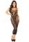 Сукня з відкритою спиною Leg Avenue Rhinestone Lace and Net Bodycon Dress One Size, Black