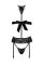Комплект Kissable Bondage Kiss Set Black S/M