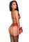 Комплект Kissable Bondage Kiss Set Red L/XL